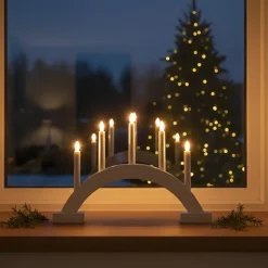 Batteridriven adventsljusstake