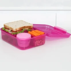 Bentobox med 5 fack och burk 1,65L, Sistema