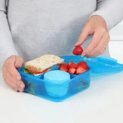 Bentobox med 5 fack och burk 1,25L, Sistema