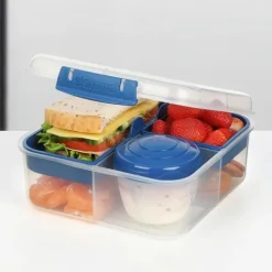Bentolåda med 5 fack och burk 1,25L, Sistema