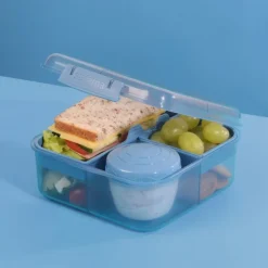 Bentolåda med fack och burk 1,25L, Sistema