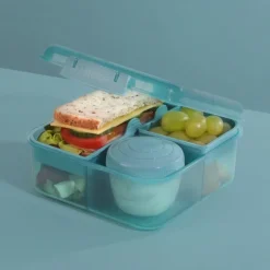 Bentolåda med fack och burk 1,25L, Sistema