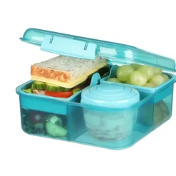 Bentolåda med fack och burk 1,25L, Sistema