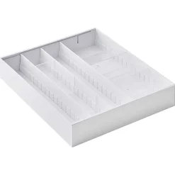 Besticklåda, Justerbar, TOWER CUTLERY CASE, Yamazaki, 35 x 30~47,5 x H 5,5 cm