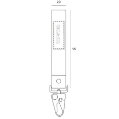 Betalningsnyckelring canvas, Tapster