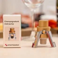 Champagnekork med pump