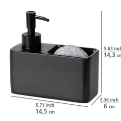 Diskmedelsbehållare med fack för disksvamp