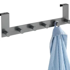 Dörrhängd kroklist 6 krokar, Grå