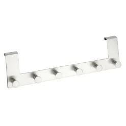 Dörrhängd kroklist 6 krokar i metall