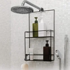 Duschkorg i metall med smart fäste, Umbra