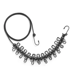 Elastisk klädlina med klämmor