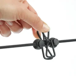 Elastisk klädlina med klämmor