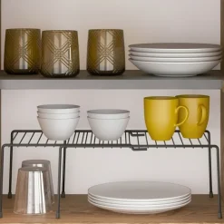 Expanderbar insatshylla, 37-53 cm, Metaltex