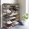 Expanderbar skohylla 3 hyllplan, 41-70cm, Yamazaki, Svart