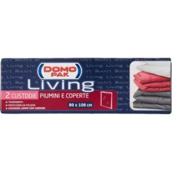 Extra stor klädpåse i plast 2-pack