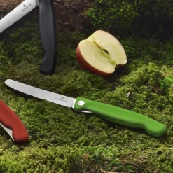 Fällbar picknickkniv med tandat blad