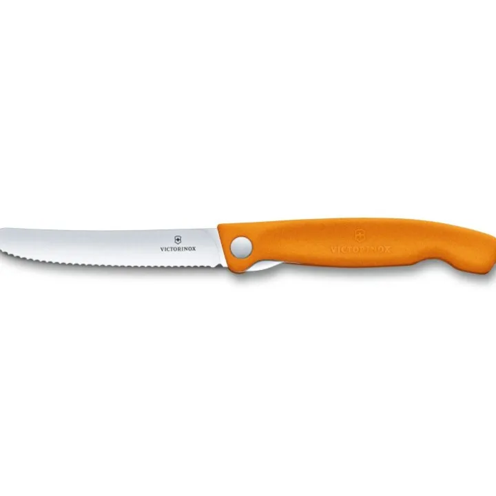 Fällbar picknickkniv med tandat blad