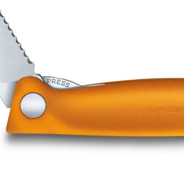 Fällbar picknickkniv med tandat blad