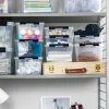 Förvaringsask med lock 1L, SmartStore, Klar/svart