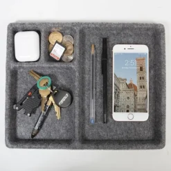 Förvaringsbricka i filt, 28,6x20x2cm