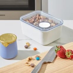 Förvaringsburk med fliplock 0,8L, iDesign