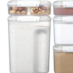Förvaringsburk med smart grepp och skopa 3,35L, Sistema