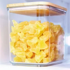 Förvaringsburk med trälock 2L, iDesign