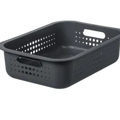 Förvaringskorg i återvunnen plast 6L, SmartStore, Grå