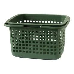 Förvaringskorg med lock 23L, Hachiman, Grön
