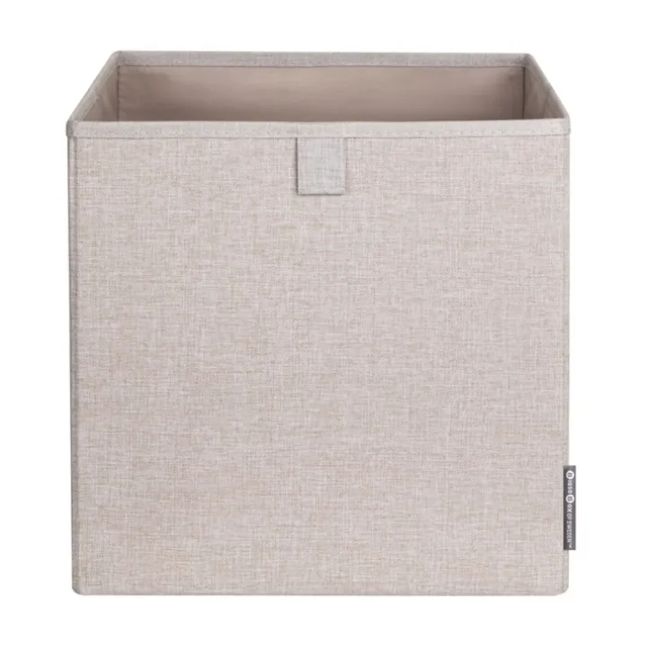 Förvaringskub i tyg, Bigso, Beige