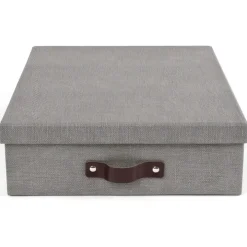 Förvaringslåda A4, Oskar canvas, Bigso
