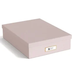 Förvaringslåda A4, Oskar Restore, Bigso, Rosa