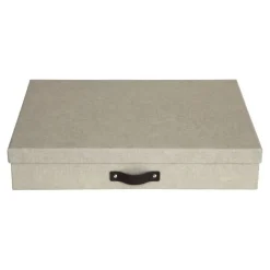 Förvaringslåda A3, Sverker canvas, Bigso, Beige