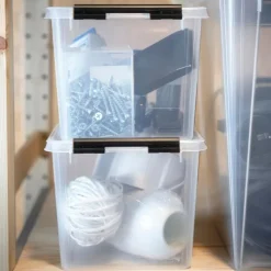 Förvaringslåda 3l, SmartStore, Klar/svart