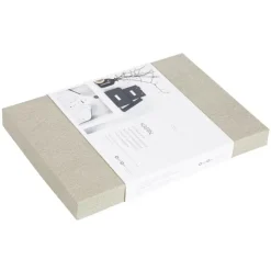 Förvaringslåda med etiketthållare, Karin canvas, Bigso
