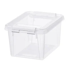 Förvaringslåda med lock 1,5L, SmartStore, Klar/vit