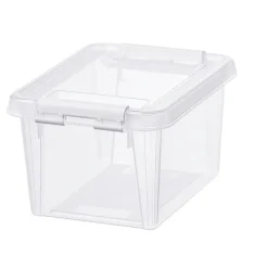 Förvaringslåda med lock 1,5L, SmartStore, Klar/vit