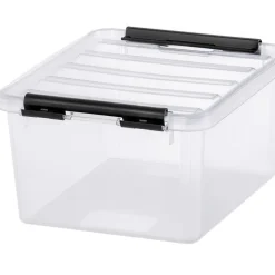 Förvaringslåda med lock 2L, SmartStore, Klar/svart