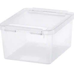 Förvaringslåda med lock 2L, SmartStore, Klar/vit