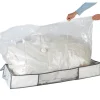 Förvaringslåda med vakuumpåse, 105x45x15cm, Vit