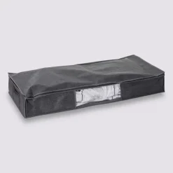 Förvaringslåda med vakuumpåse, 100x45x15cm, Mörkgrå