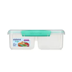 Fyrdelad matlåda 1,74L, Sistema, Mint
