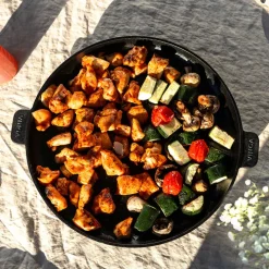 Gjutjärnspanna till grillen