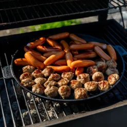 Gjutjärnspanna till grillen