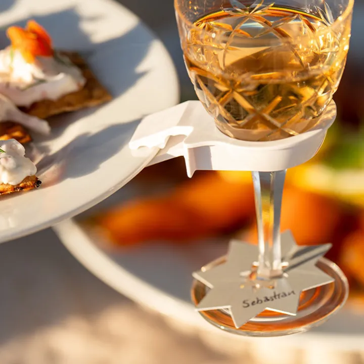 Glashållare till tallrik 10-pack