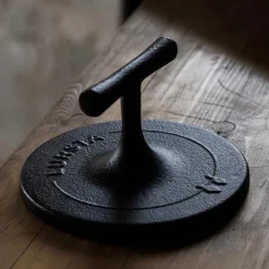 Hamburgerpress i gjutjärn, Lursta