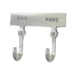 Handdukskrok med skylt, Disk och Hand