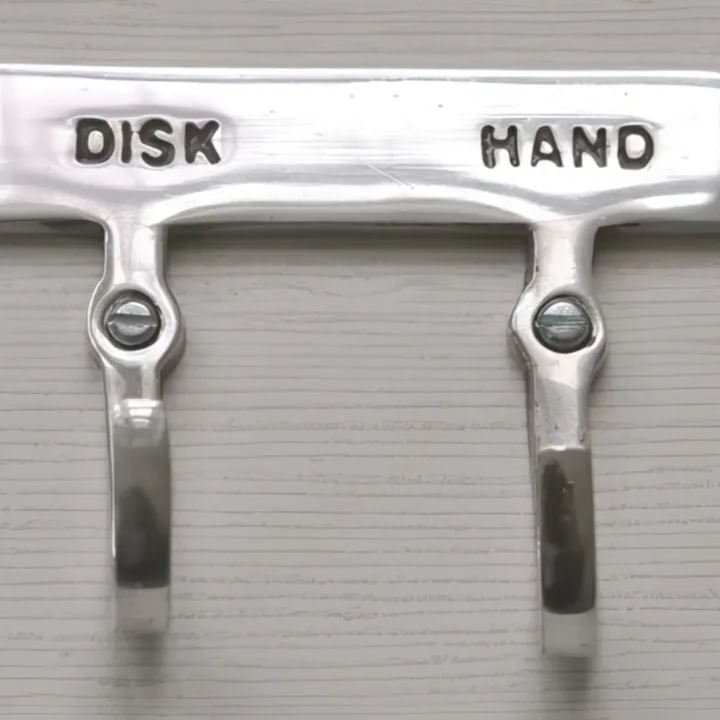 Handdukskrok med skylt, Disk och Hand