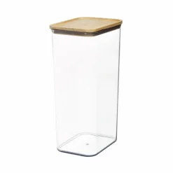 Hög förvaringsburk med trälock 4L, iDesign