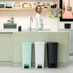 Hög pedalhink 40L, Brabantia, Ljusgrå